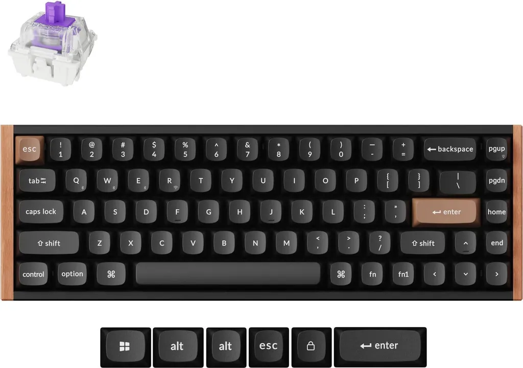 Keychron K6 HE Clavier Mécanique ANSI US Gateron Magnetic Nebula K6H-F1