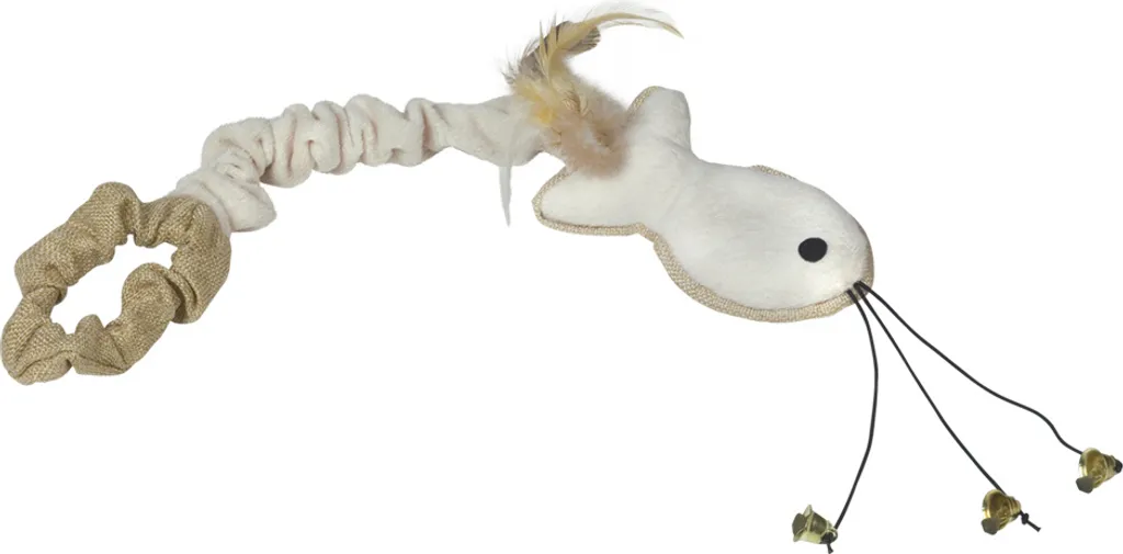 Jouet poisson en peluche Nobby avec dragonne - Accessoire félin