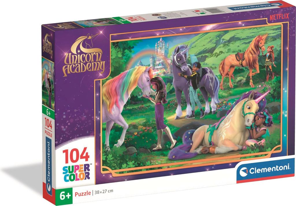 Puzzle 104 dielov Super Kolor Unicorn Academy Obrázok produktu 