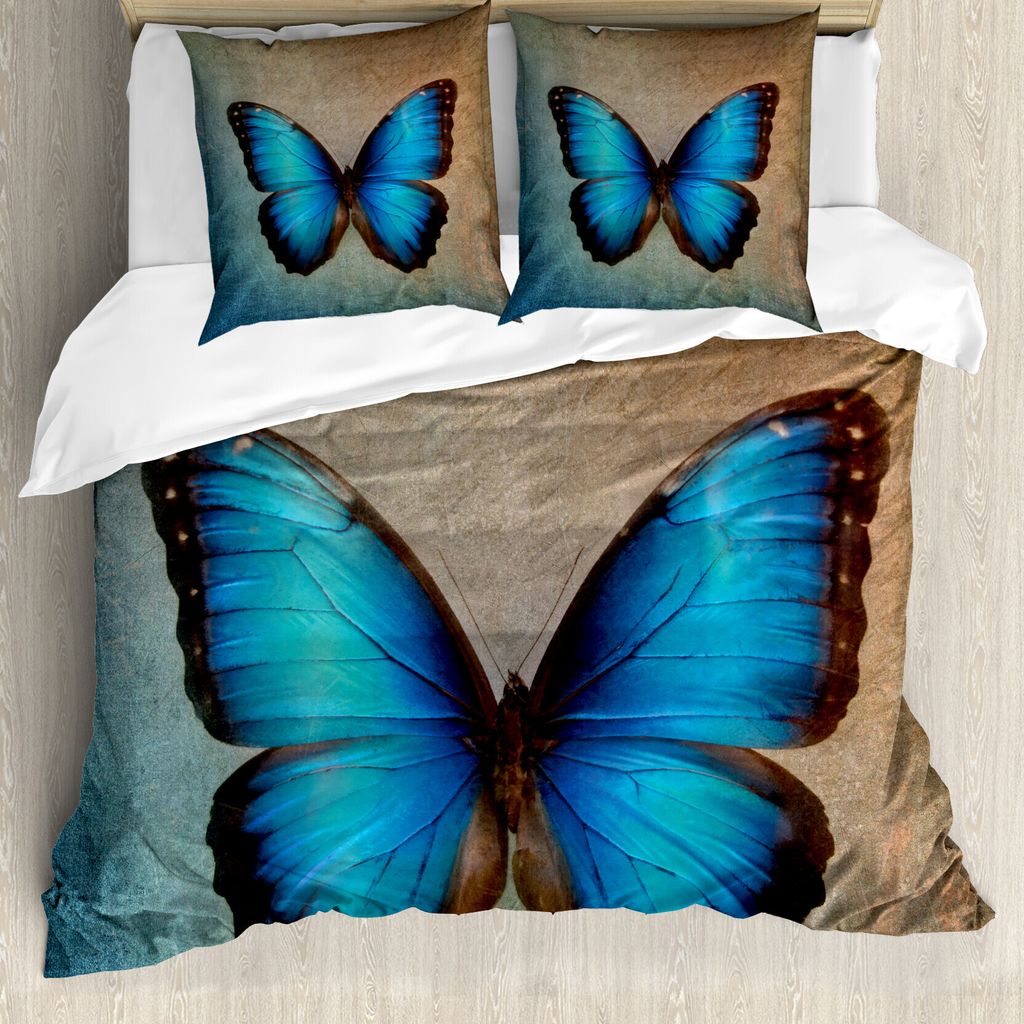 ABAKUHAUS Beige Bettbezug, Grunge-Stil Victorian, Milbensicher Allergiker geeignet mit Kissenbezügen, 200 cm x 200 cm - 80 x 80 cm, Mehrfarbig