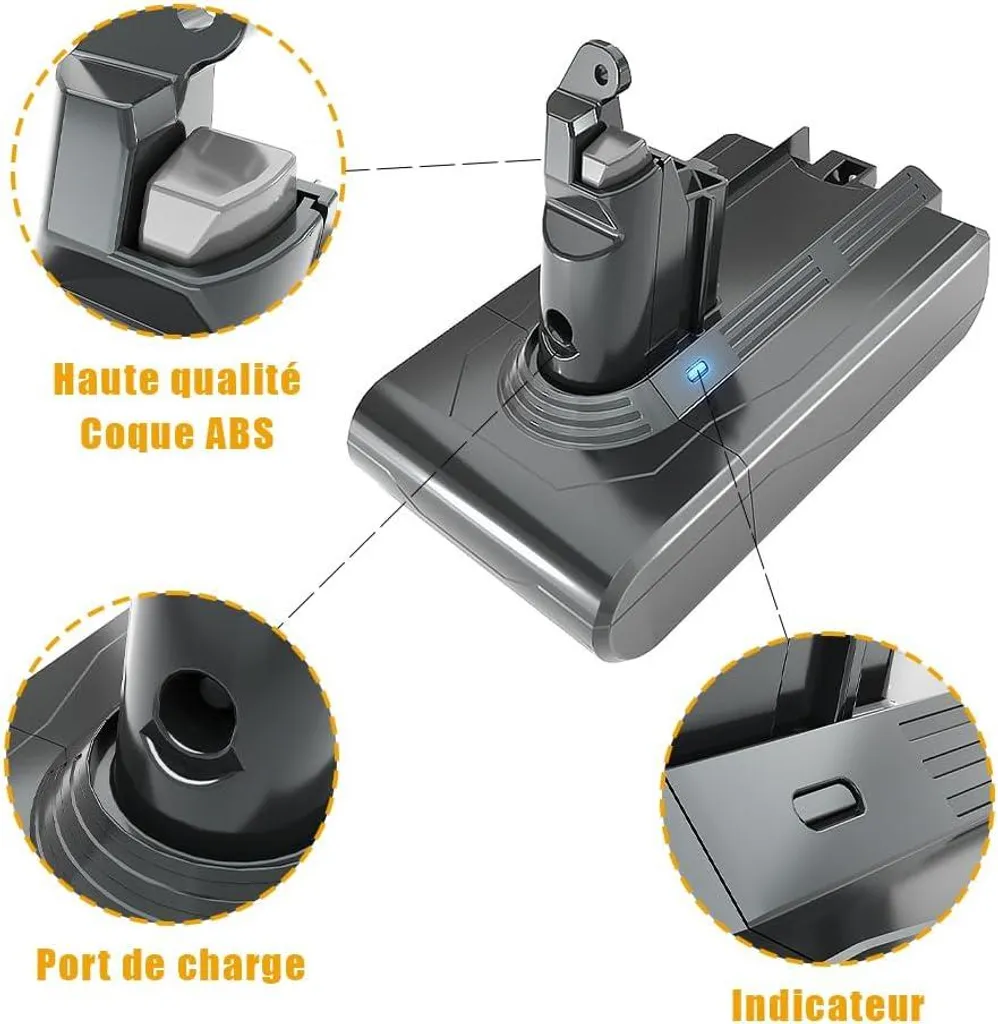 Batterie V6 pour Dyson DC62 SV03 - Idéal pour Grand Nettoyage Maison - 2