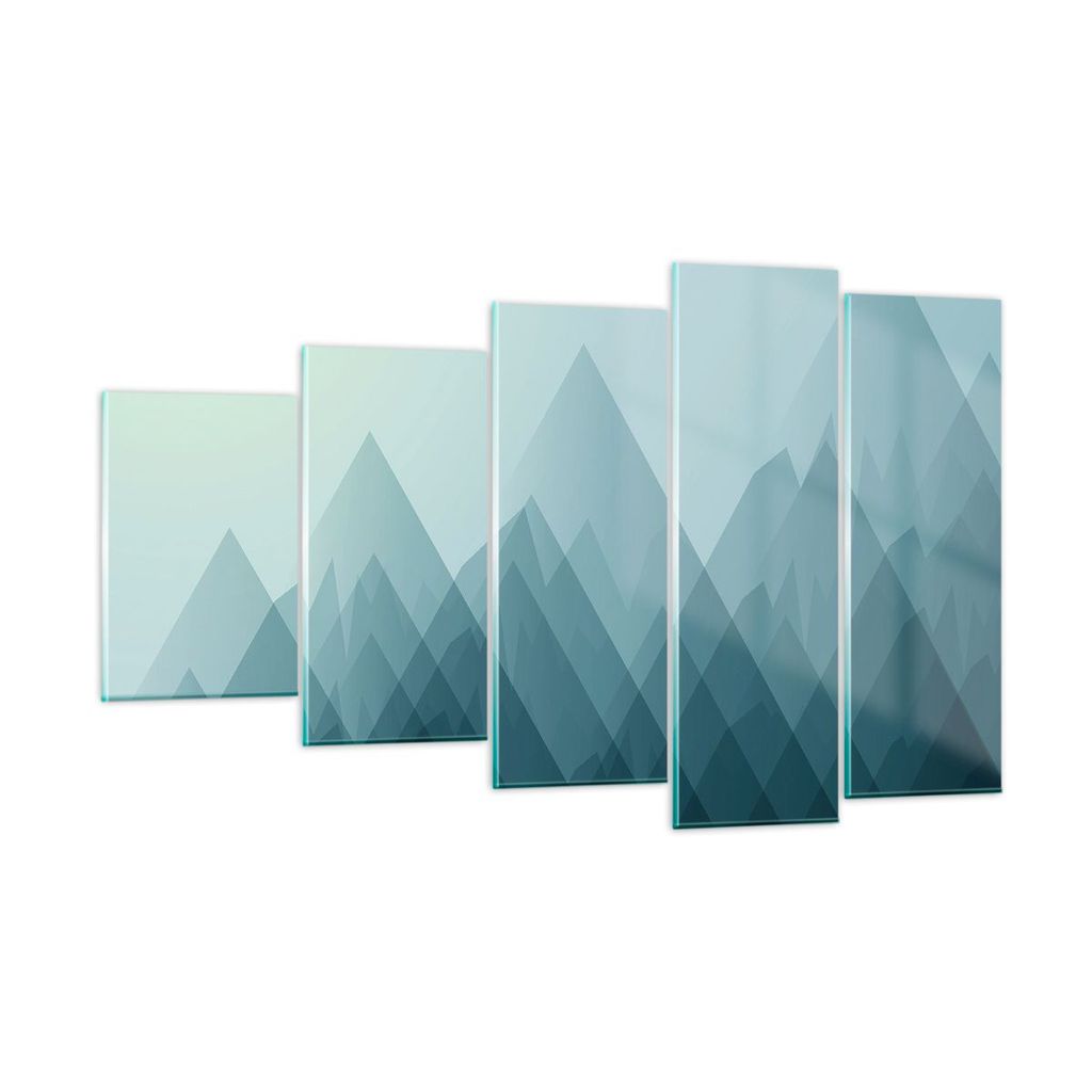 Bilder auf glas - Abstraktion modern - 100x60cm - Glasbilder - Wandbilder - Kunstdruck - zum Aufhängen bereit - Wanddekoration aus Glas - Glas Bil...