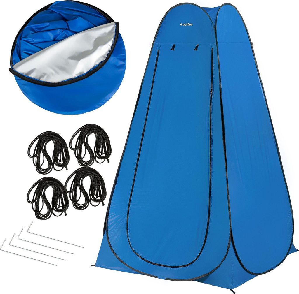 Sac De Rangement De Rechange Pour Tente De Douche – Tissu Oxford 58x58 Cm, Bandoulière Réglable, Pliable, Pour Camping Plage