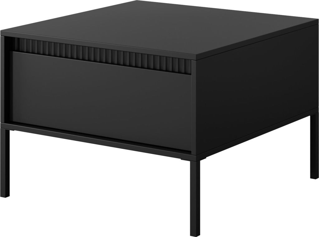 Masseno Couchtisch SENSATO 68 cm Kaffetisch für Wohnzimmer Sofatisch Wohnzimmertisch Schwarz