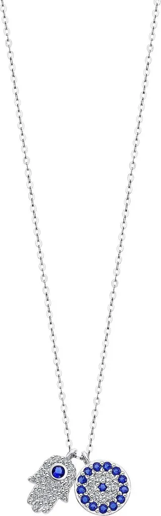 Gioielli Lotus Mystic LP1969-1/1: Collana Argento e Zirconi Blu