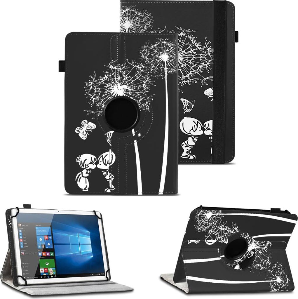 Tablet Hülle für Doogee Tab A9 /A9 Pro 10.1 360° Drehbar Case Cover Stand SchutzFarben:Motiv 12