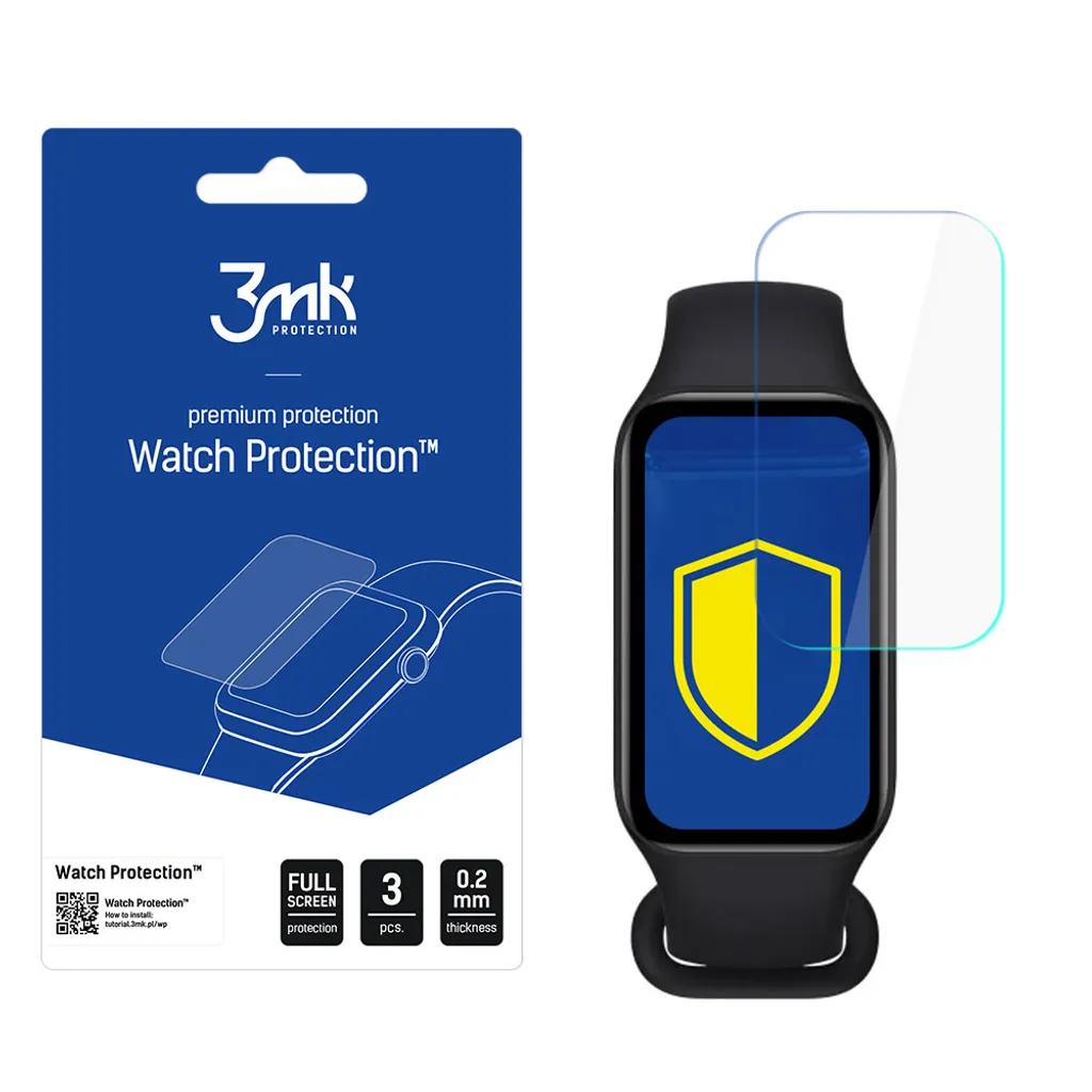 Pellicola 3mk Mi Band 8 Active: Protezione Schermo 250% Anti-Urto