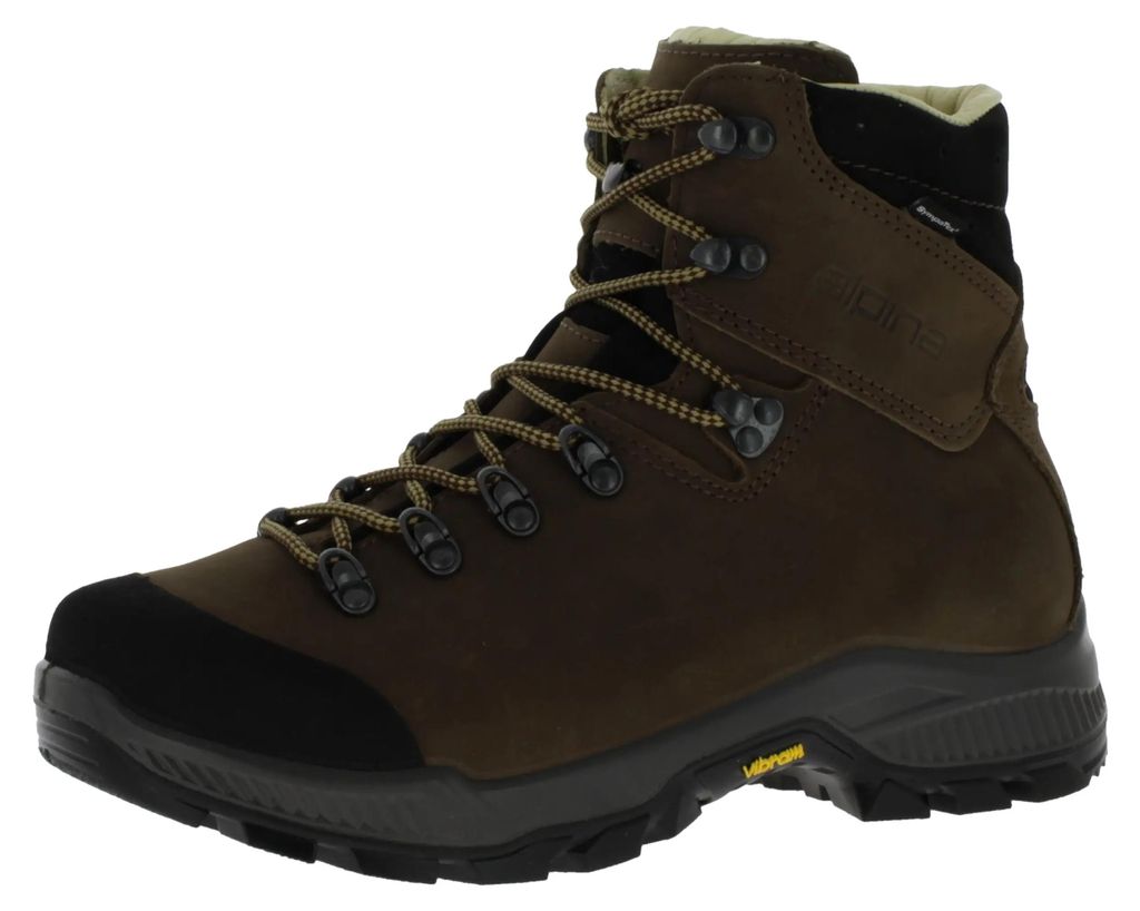 Alpina Tibet 2.0 STX wasserdichte und stabile Herren Jagdschuhe mit griffiger Sohle und Sympatex Membrane Brown EU 46