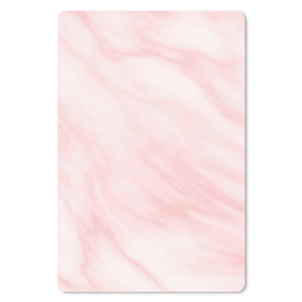MuchoWow Mauspad Mousepad Marmor - Rosa - Weiß - Luxus - Marmoroptik 40x60 cm - Mousepads - Maus Mat - Pad - Mausunterlage - Schreibtisch Accesoire