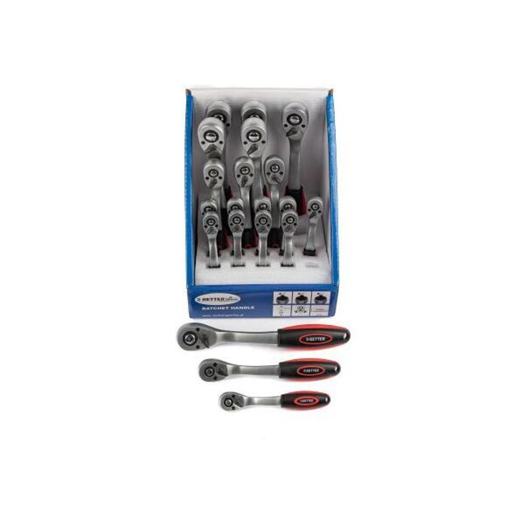 Umschaltknarren-Set 20-tlg. | 1/4", 3/8", 1/2" | Feinverzahnt | RETTER Werkzeug