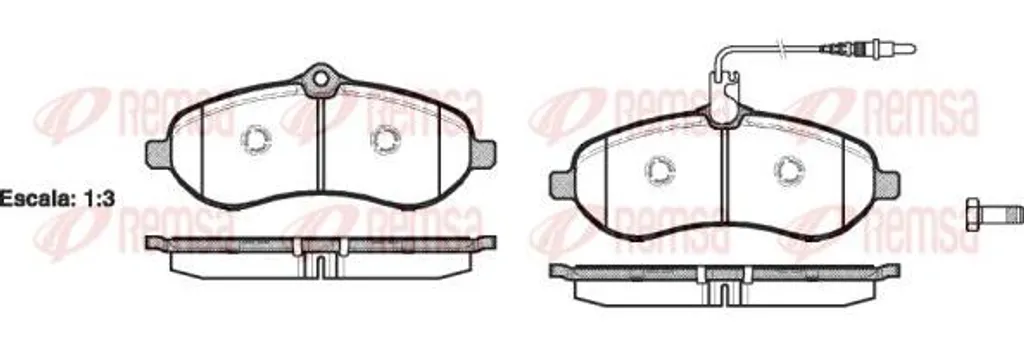 Plaquettes de frein haute résistance pour Expert et Jumpy - OE 425364