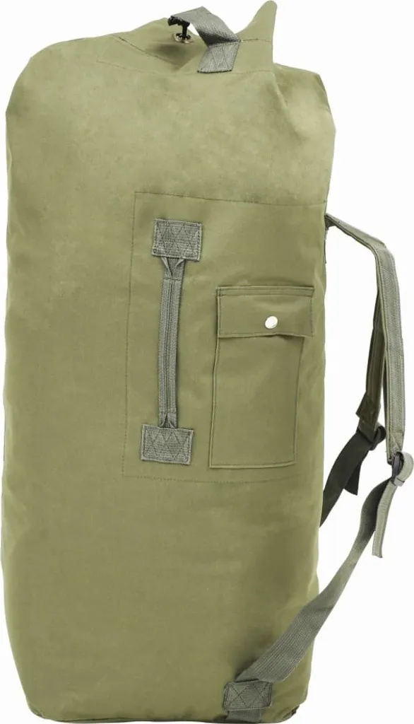 Grand sac de paquetage militaire 85L vert olive pour voyage et sport