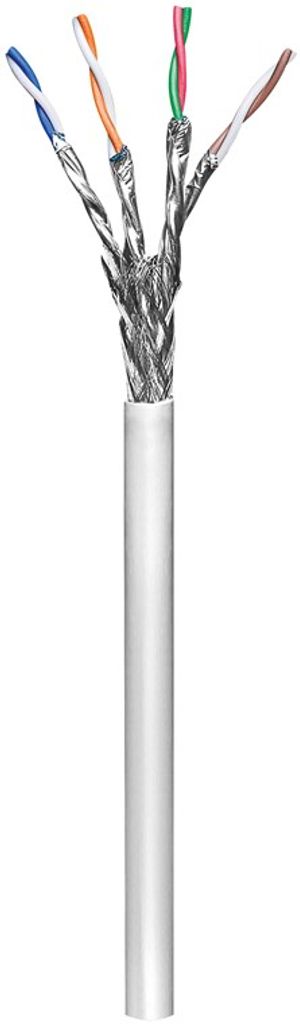 Goobay 93955 Câble réseau CAT 6, S/FTP (PiMF), gris, 100 m Image du produit 