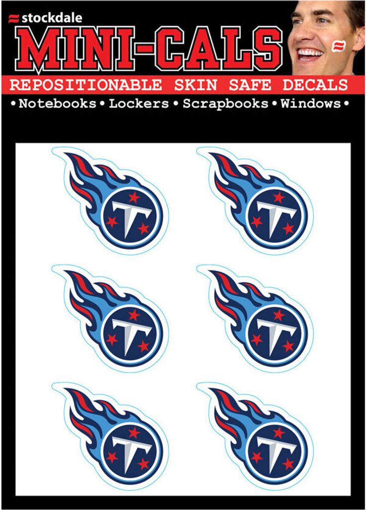 Wincraft 6er Gesicht Aufkleber 3cm - NFL Tennessee Titans