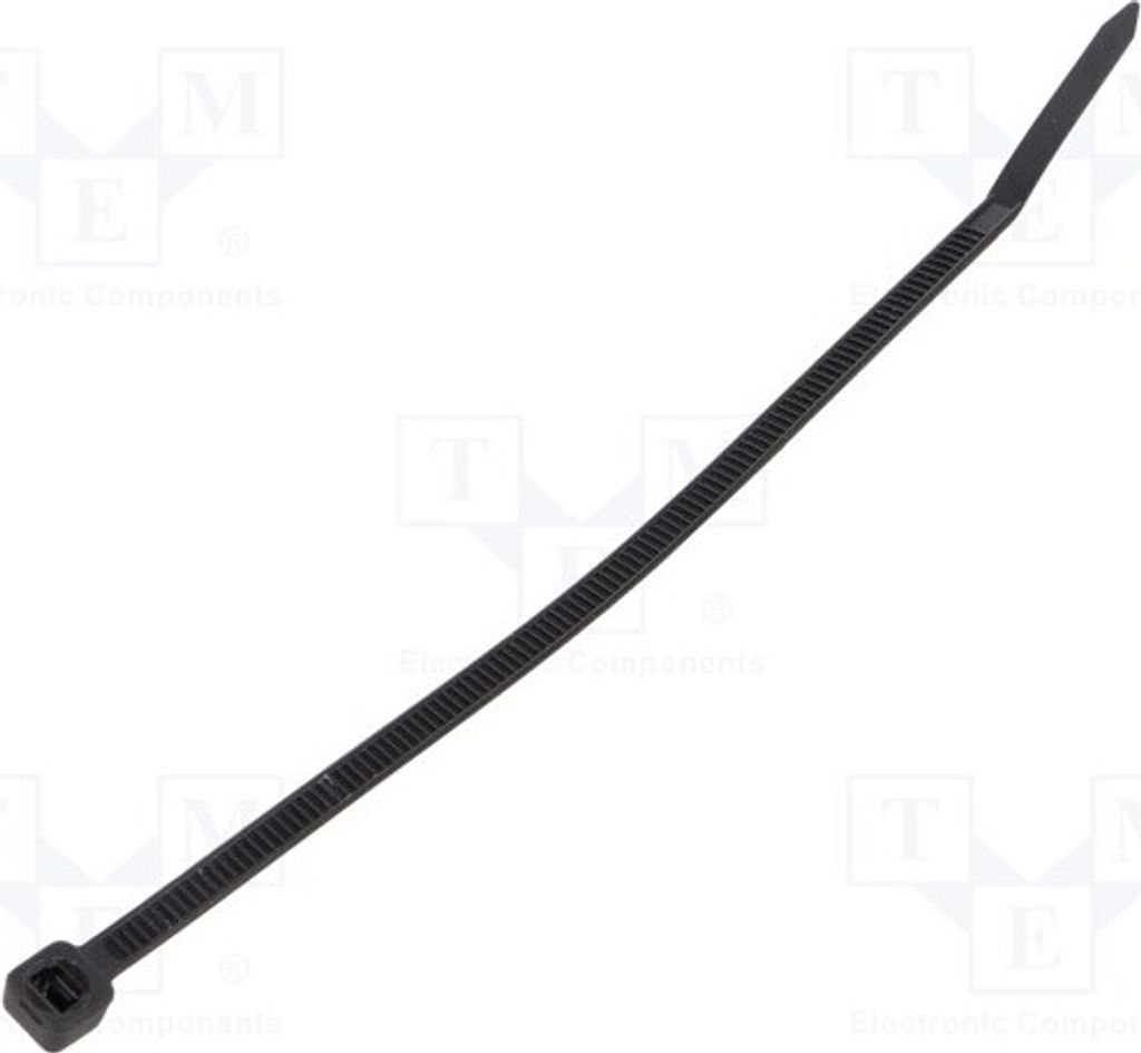 100x Kabelbinder schwarz W: 4,8mm 220N L: 188mm Ømax: 46mm 7TCA300220R0000 Kabelbi
