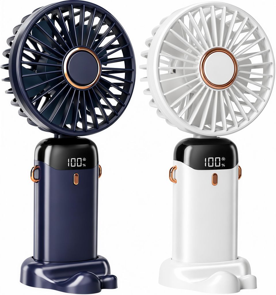 2er Mini Handventilator,USB-Handyhalter-Lüfter Tragbarer,5 Produktbild 
