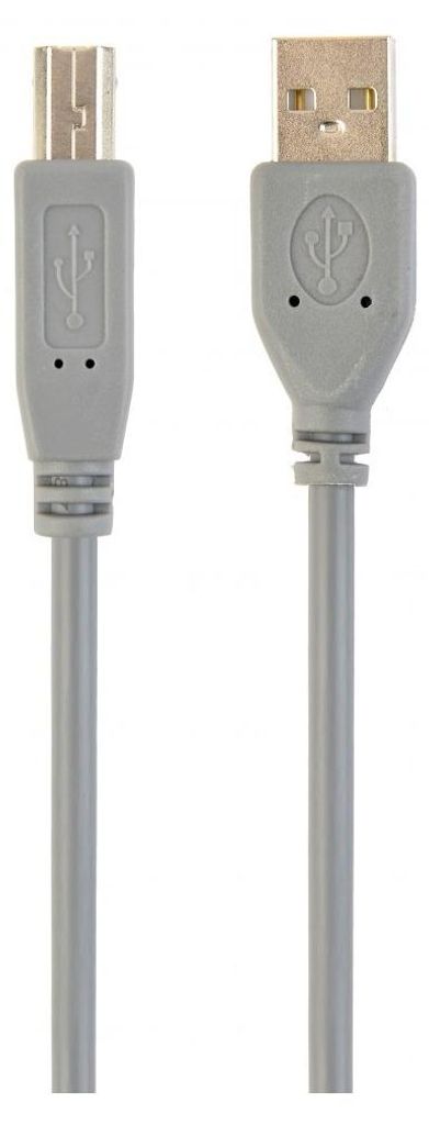 gembird USB 2.0 Kabel mit Am- und BM-Stecker, 1,8m, grau Immagine del prodotto 