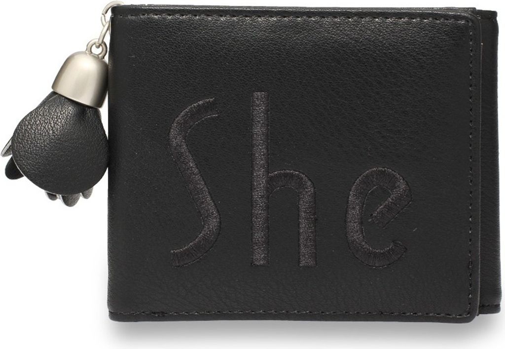 Elegante Damengeldbörse She in Schwarz KP4557 Produktbild 