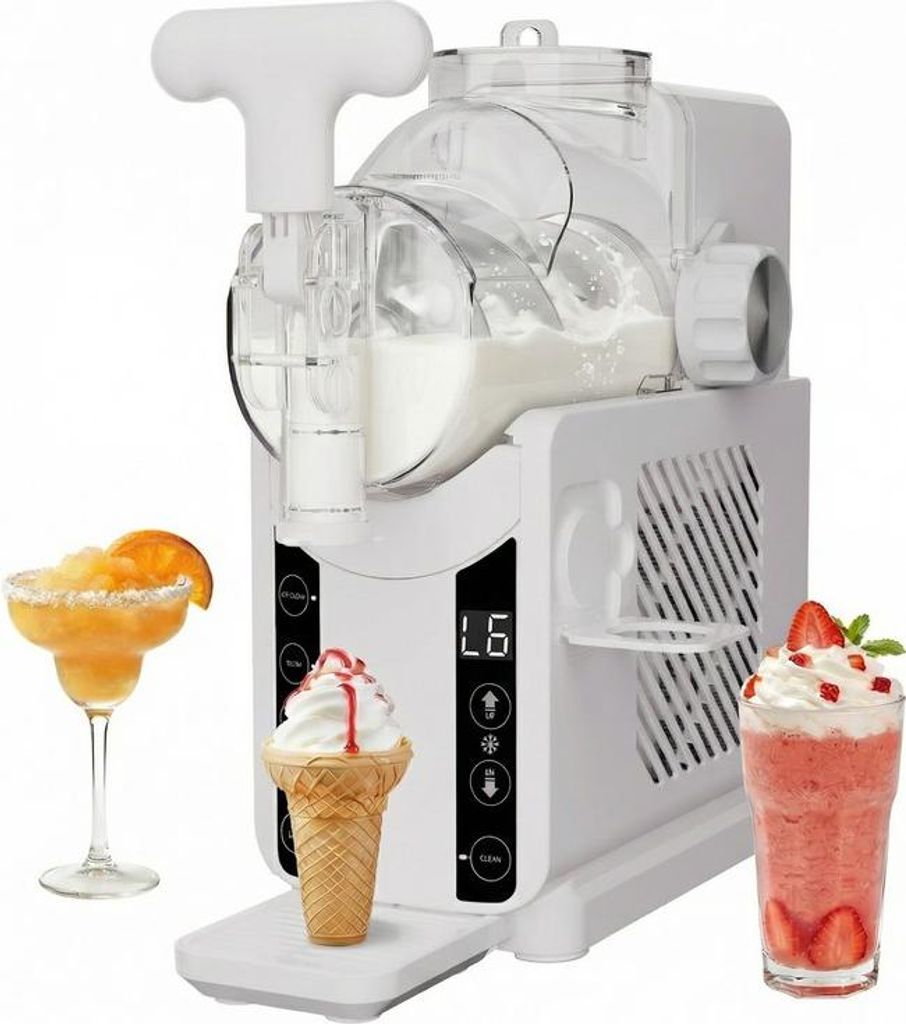 Slushie-Maschine & Eismaschine, Frozen-Drink-Maschine mit automatischer Reinigung, Iceman Slush Maschine, 1–1,7 L Fassungsvermögen