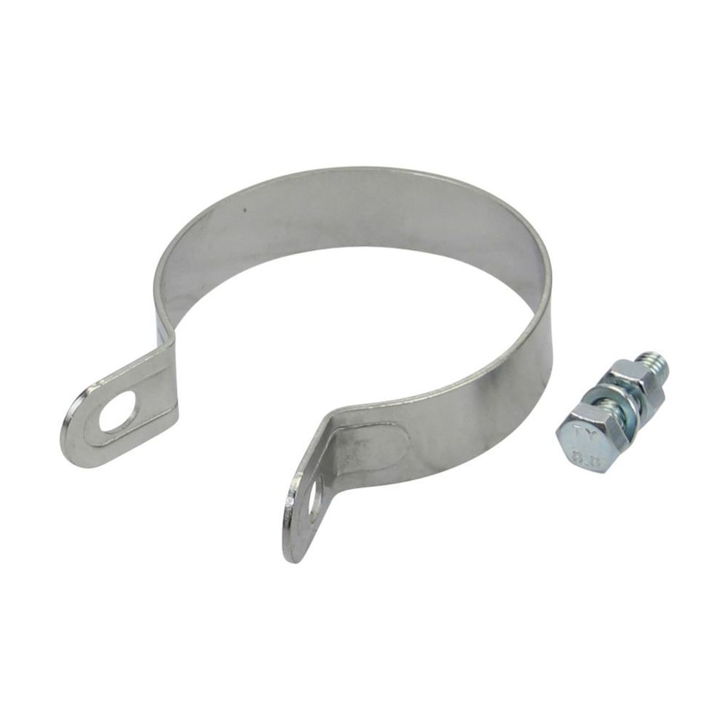 Schelle Endschalldämpfer Edelstahl 65 mm Universal Mofa Produktbild 