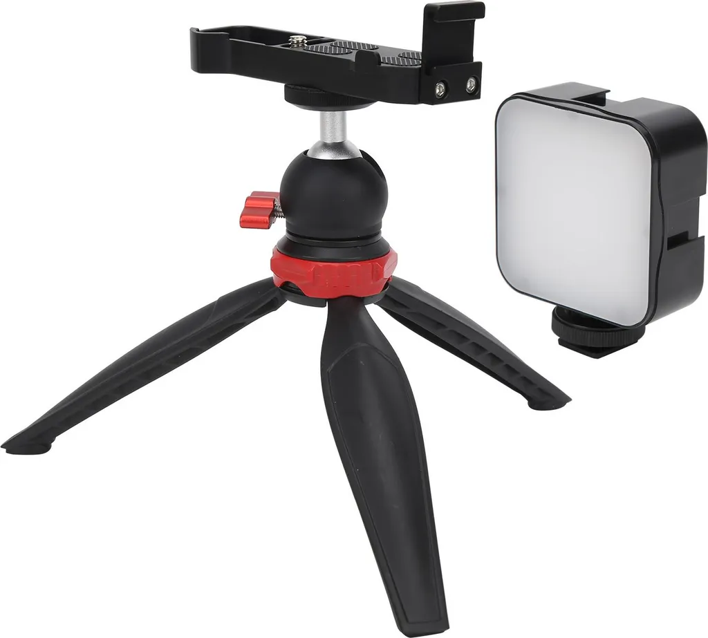 YELANGU Kit Vlogging con Treppiede da Tavolo e Luce LED per Canon G7X Mark II III
