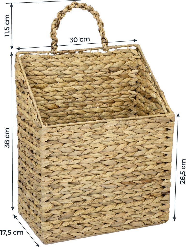 HMF 37220 Hängekorb geflochten aus Wasserhyazinthe, 30 x Produktbild 3