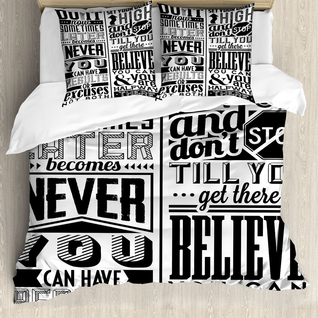 ABAKUHAUS motivational Bettbezug, Vintage Victorian, Milbensicher Allergiker geeignet mit Kissenbezügen, 155 cm x 220 cm - 80 x 80 cm, Schwarz und...