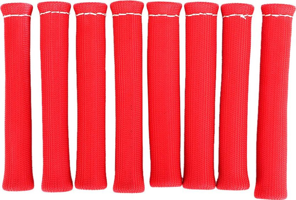 8pcs 1600 Grad Zündkerzenschutz Beschützer Rot Drahtstiefel Wärmeschildabdeckung Isolator für Autowagen
