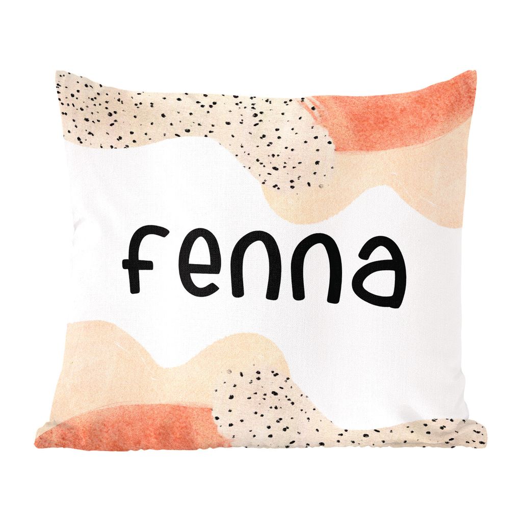 MuchoWow Zierkissen Sofakissen Wohnzimmer Dekokissen 45x45 cm Fenna - Pastell - Mädchen - Schlafpolster - Polster für das Sofa