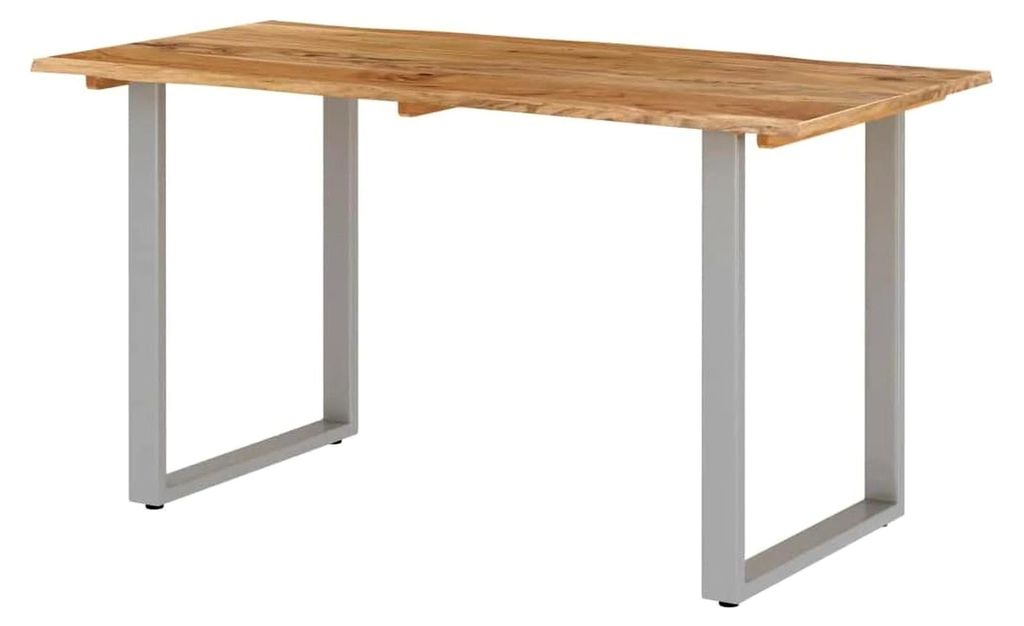 Esstisch aus massivem Akazienholz mit Baumkante 140x70x76cm