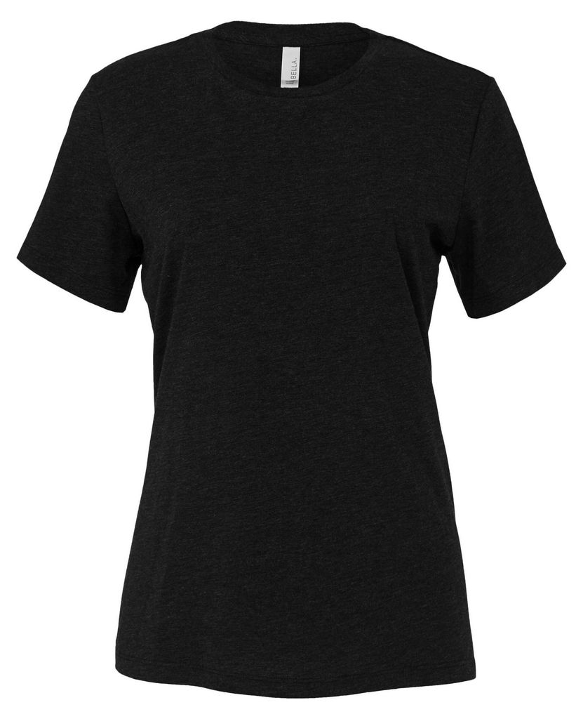 Bella + Canvas - T-Shirt für Damen kurzärmlig FK2122 (L) (Black Heather)