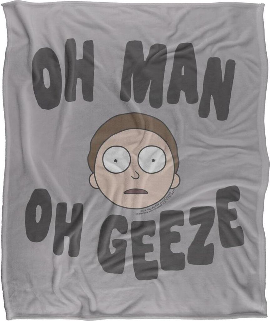 Rick And Morty - Decke "Oh Man Oh Geeze" TV18842 (Einheitsgröße) (Bunt)