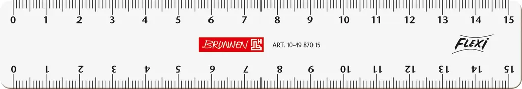 Règle flexible 15cm incassable BRUNNEN 104987015 pour bureau et école