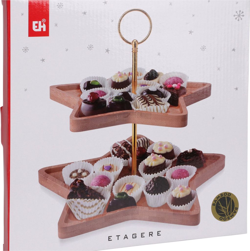 Etagere - Sternform - 2 Etagen