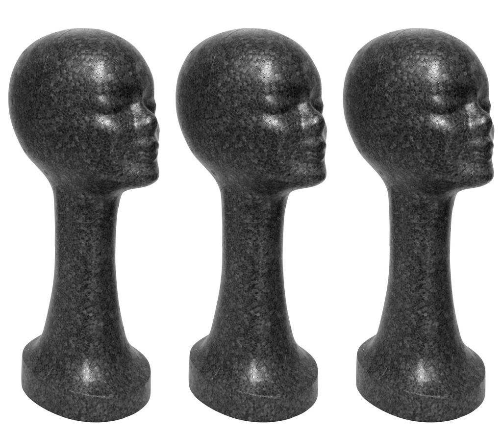 3 x FP Styroporkopf extra hoch ca. 45 cm - Produktbild 