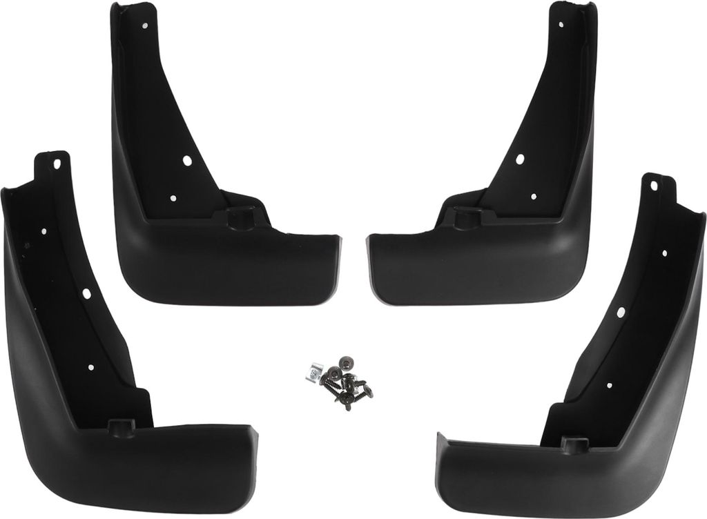 Schmutzfänger Spritzschutz - Auto Front- und Heckseiten-Schmutzfänger - für Volkswagen Tiguan R-Line 2019-2023 Kunststoff Schwarz mit Montagezub...