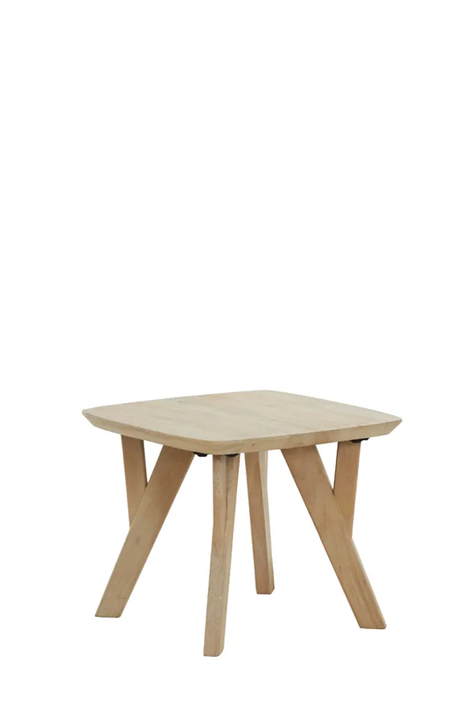 Table d'appoint basse QUENZA en bois de mangue massif 44x44x36 cm