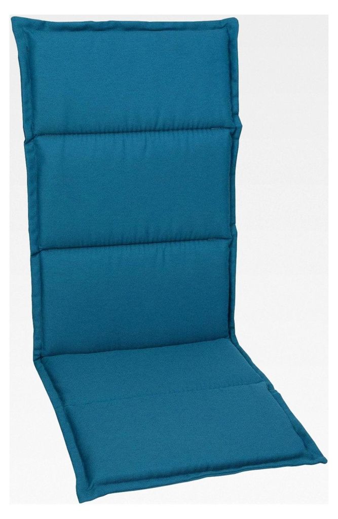 Klappsessel Polsterauflage Sitz- und Rückenkissen Petrol für Gartenmöbel