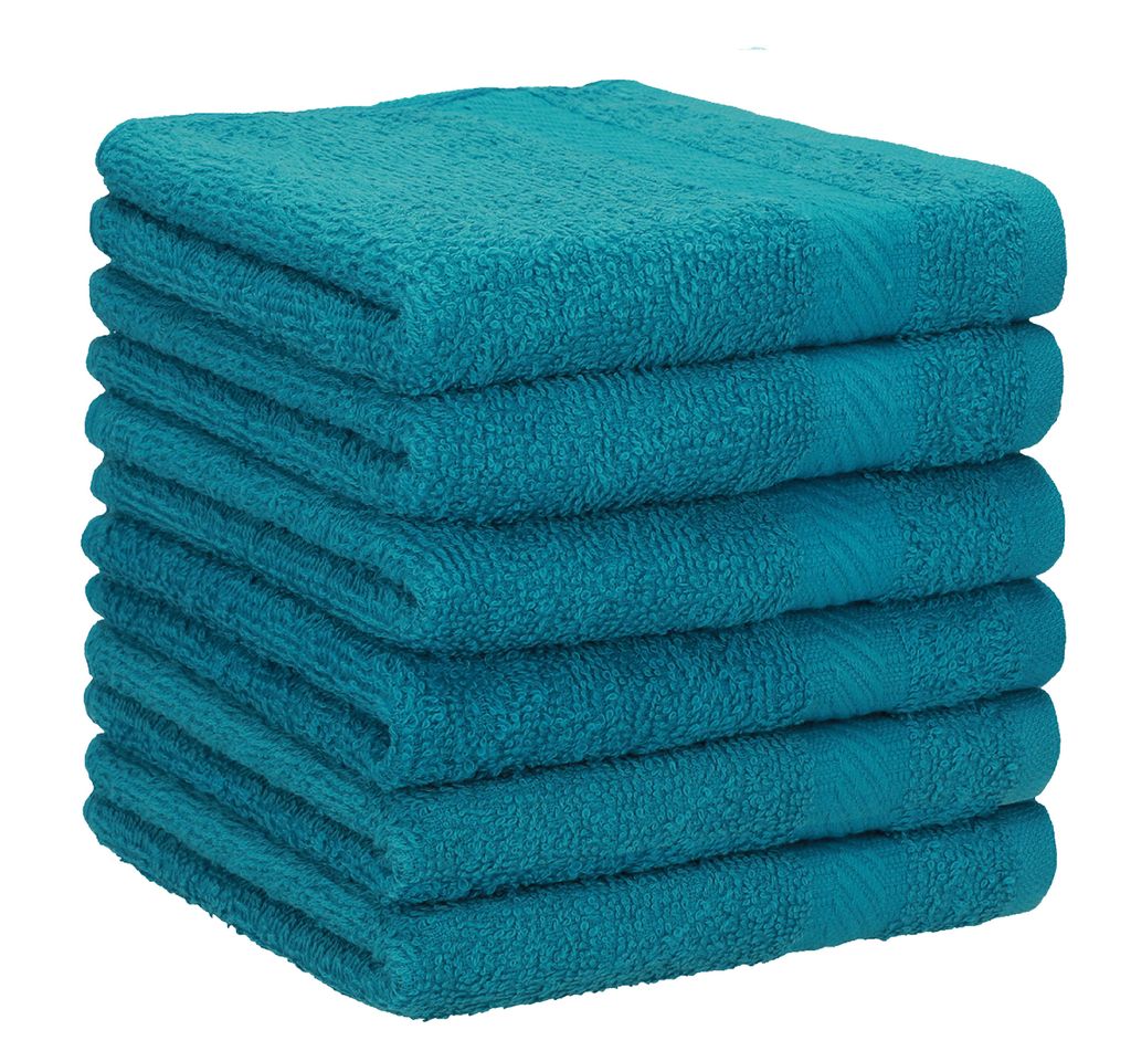 Betz 12er Handtuch Set Handtücher Duschtücher PALERMO 100% Baumwolle blau-stone 