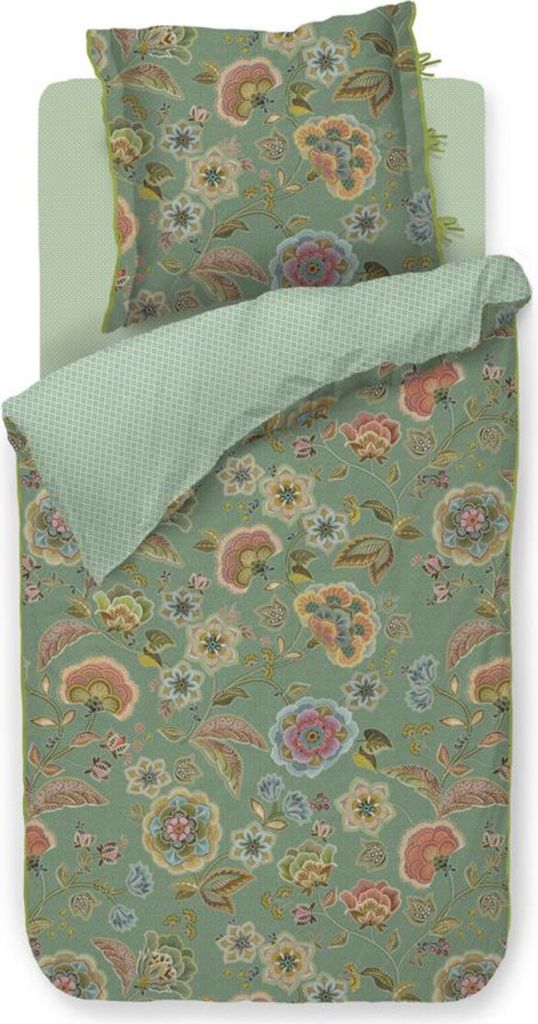 Pip Studio Bettwäsche-Garnitur Matata Farbe Grün Größe 155x220+80x80