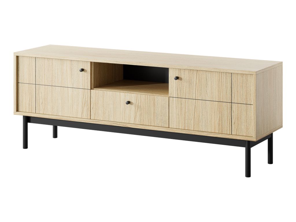 AX LIVING Schrank für TV Cypressa 154 cm Modern in Eiche Linea