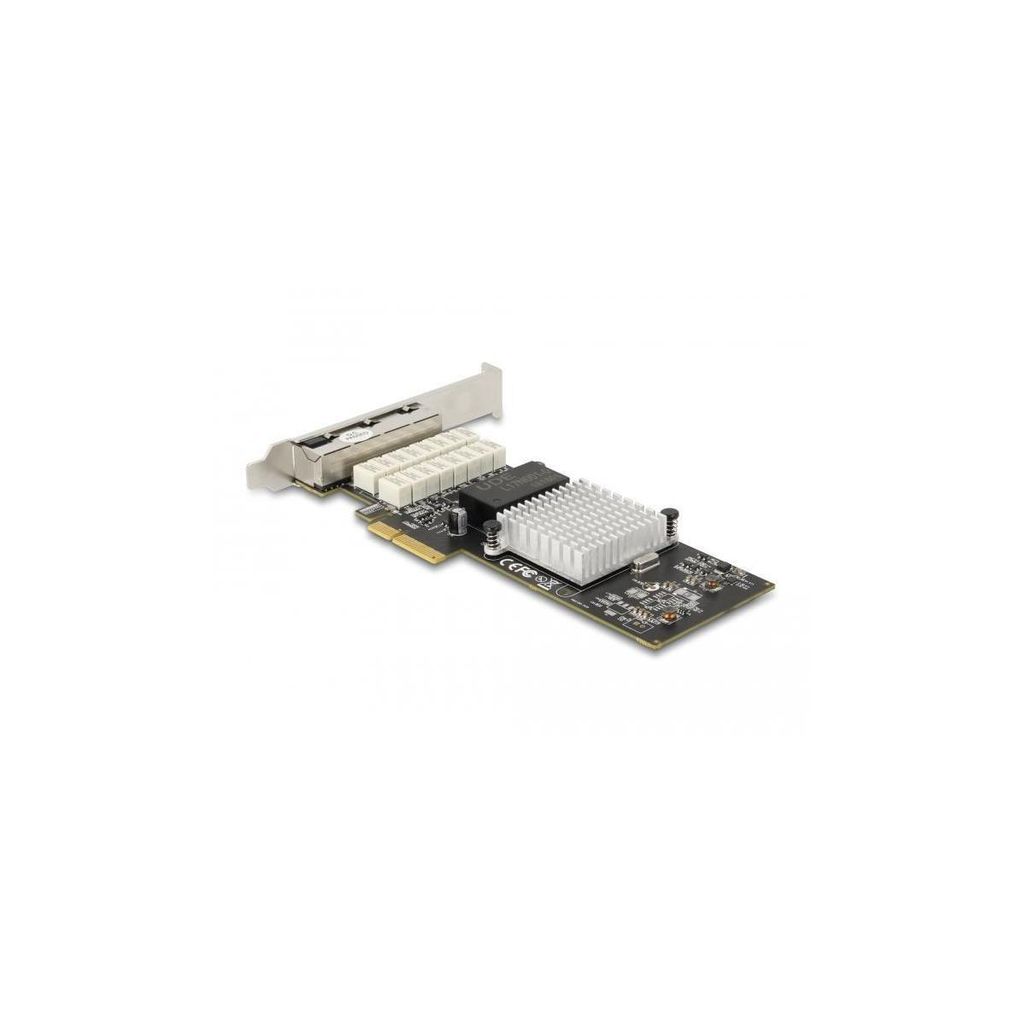 Delock PCI Express x4 Karte zu 4 x RJ45 Gigabit LAN i350 Port Bypass - RJ-45 - PCIe - Weiblich - Niedriges Profil - PCIe 2.1 - Silber