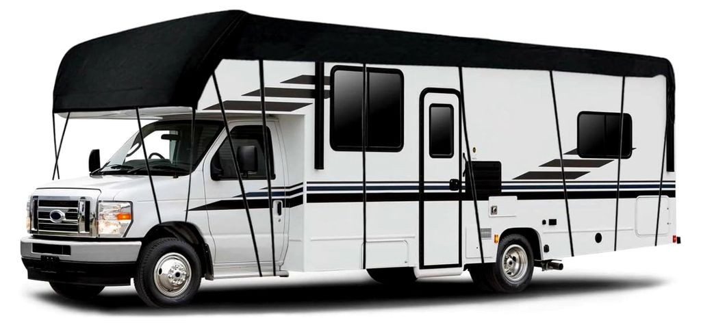Abdeckplane für Wohnmobile und Wohnwagen, 210D Dachschutzplane (7,5 x 3 m)