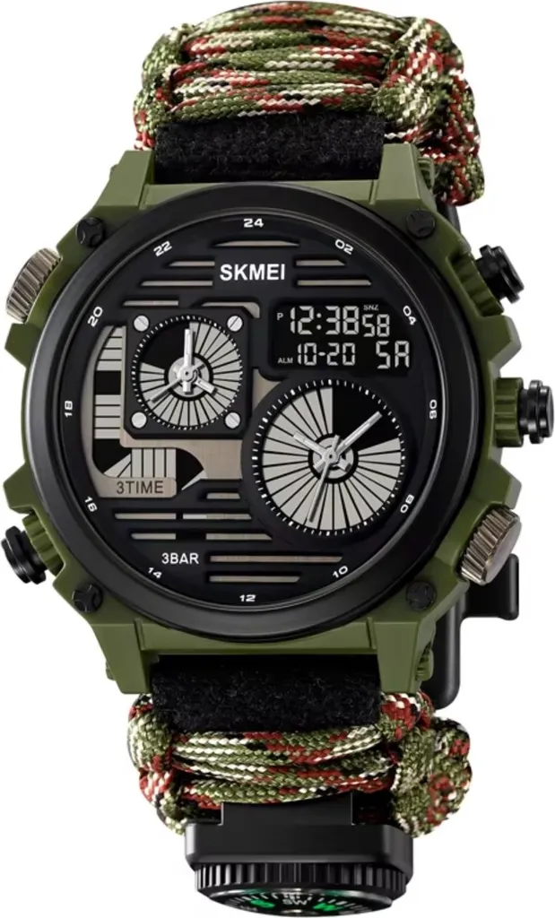 Montre de Randonnée SKMEI avec Compas pour le Trekking et Camping