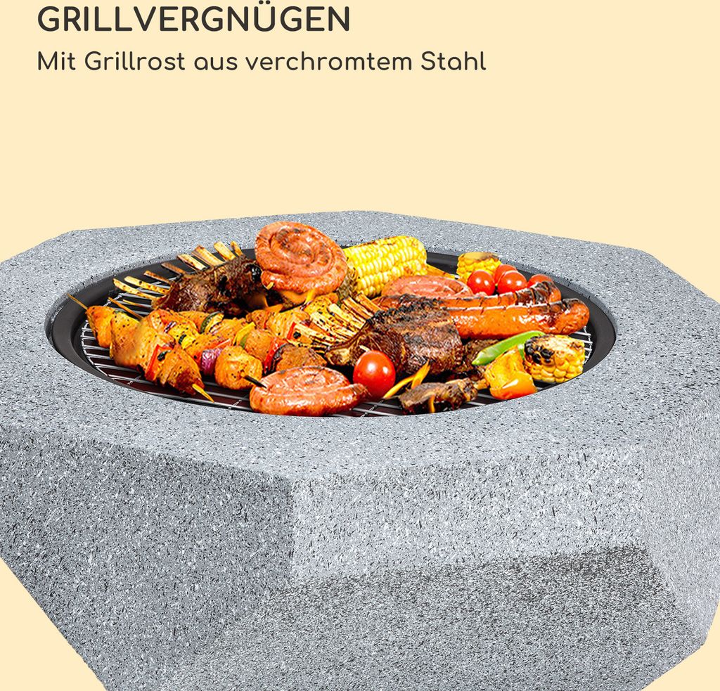Blumfeldt Feuerschale, Tragbare Feuerstelle Outdoor, Produktbild 3