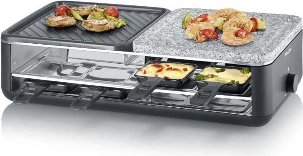 Griglia Raclette Severin RG2366 per Famiglie 8 Persone 1300W