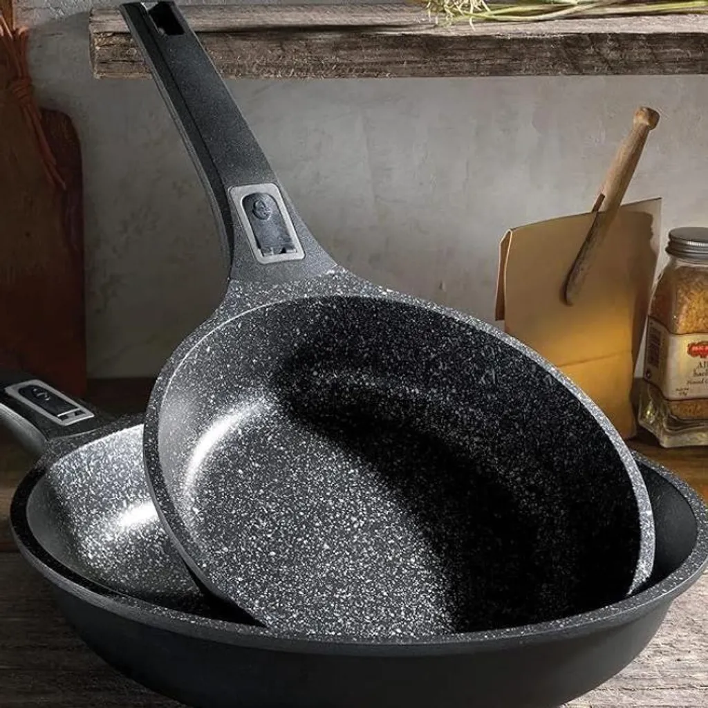 Wok GSW Alluminio Pressofuso 28cm: Rivestimento Vitaflon Granit PFAS Free - 4