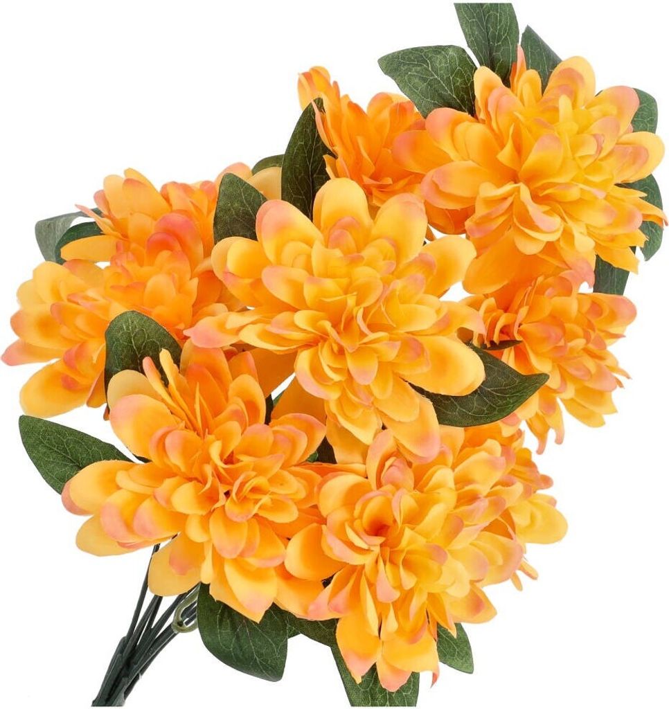 Dekolo Künstliche Blumen Deko Blumensträuße Dahlien Pflanzen