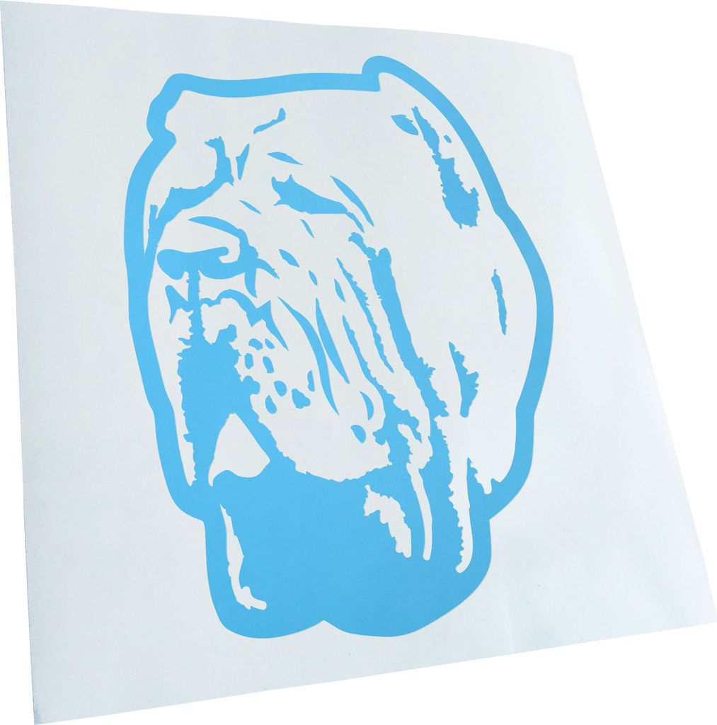 Kiwistar - Autoaufkleber - neapolitan mastiff Hund - Türkis - 13x10cm - Aufkleber für Auto, Laptop, Fahrrad, LKW, Motorrad mehrfarbig JDM Decal R...