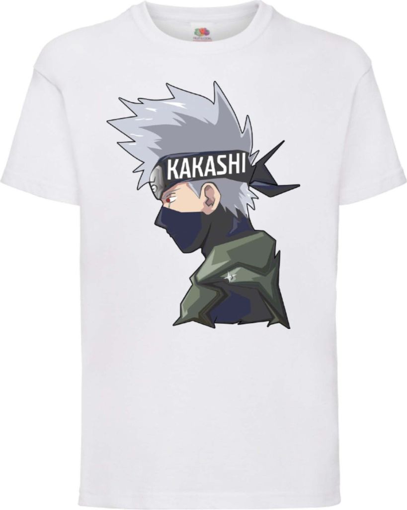 Kinder T-Shirt Naruto Kakashi 02 Kakashi, 12-13 Jahr - 152 / Weiß